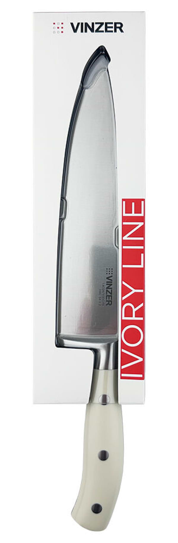 Фото - Ніж кухаря Vinzer Ivory Line 20.3 см (50278)