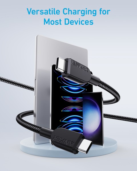 Фото - Кабель синхронизации данных Anker 310 USB-C to USB-C - 0.9m 240W Nylon Black