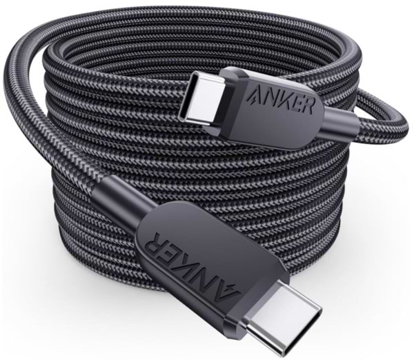 Кабель Anker 310 USB-C to USB-C - 0.9m 240W Nylon Black