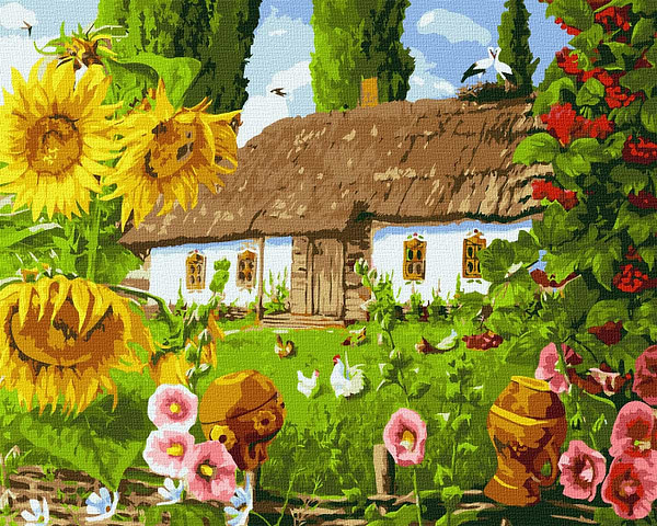 Фото - Картина по номерам Ideyka Сердцу милый край 40х50 см (KHO6317)