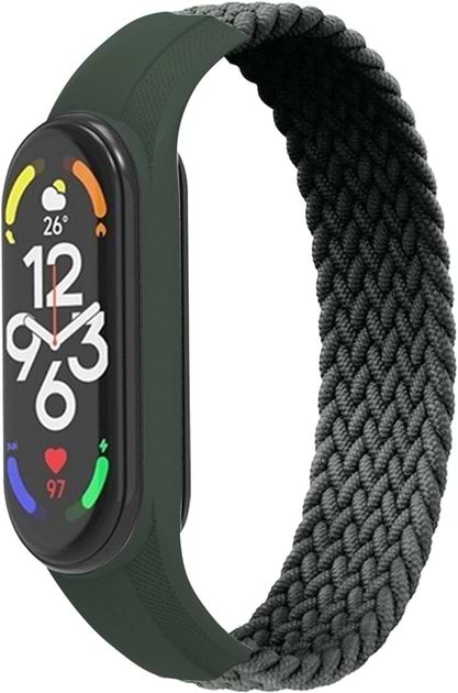 Ремінець для фітнес-браслету Armorstandart Braided Solo Loop for Xiaomi Mi Band 7/6/5/4 Khaki size M (ARM58766) - Фото 1