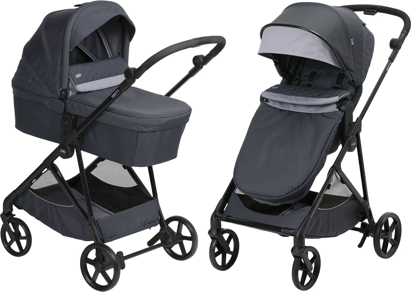 Коляска універсальна 2 в 1 Chicco 2 в 1 Seety (87097.53.01) - Фото 1
