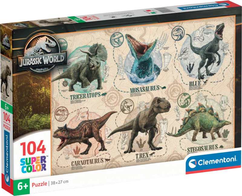Пазлы (5-7 лет) Clementoni Jurassic World. New 104 эл. (27179)
