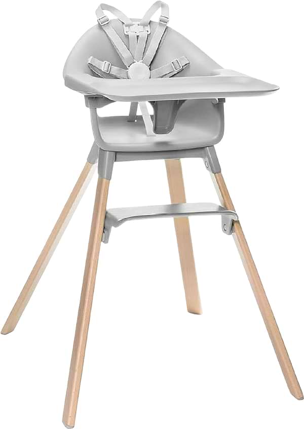 Фото - Стульчик для кормления классический Stokke Clikk Cloud Grey (552001)