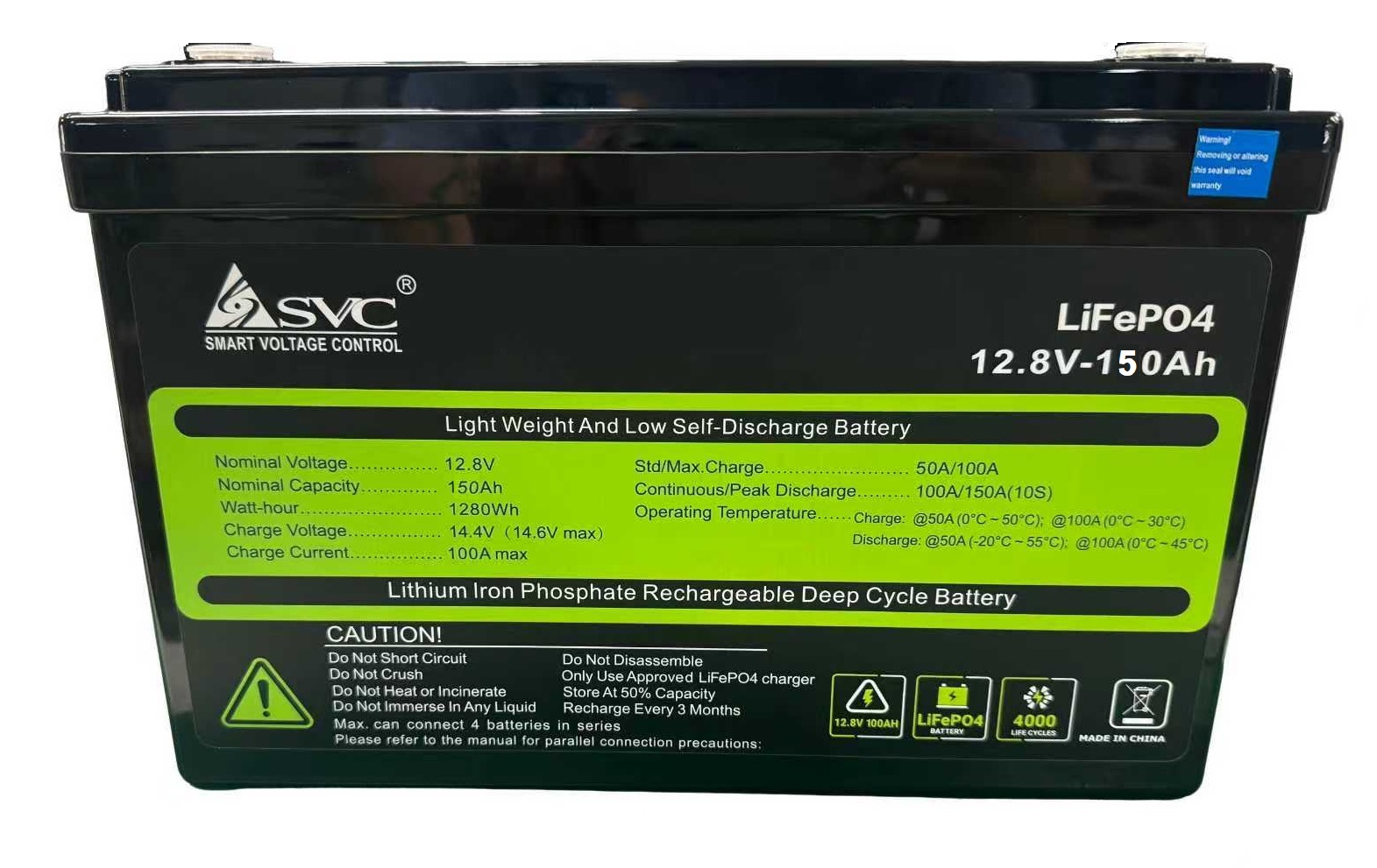 Акумулятор для ДБЖ SVC LFP12-100 12.8V 100Ah