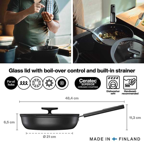 Фото - Сотейник Fiskars Hard Face 26 см (1075529)