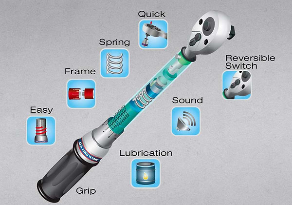 Фото - Ключ динамометрический KING TONY 3/8''' 10- 60 NM (34362-3DG)