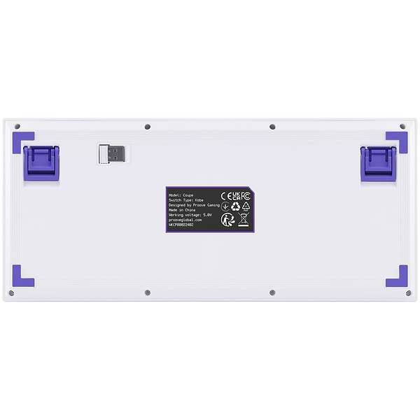 Фото - Клавіатура бездротова ігрова Proove Gaming Coupe (Ukraine Layout) White (WKCP00022402)