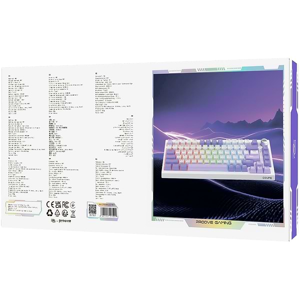Фото - Клавіатура бездротова ігрова Proove Gaming Coupe (Ukraine Layout) White (WKCP00022402)