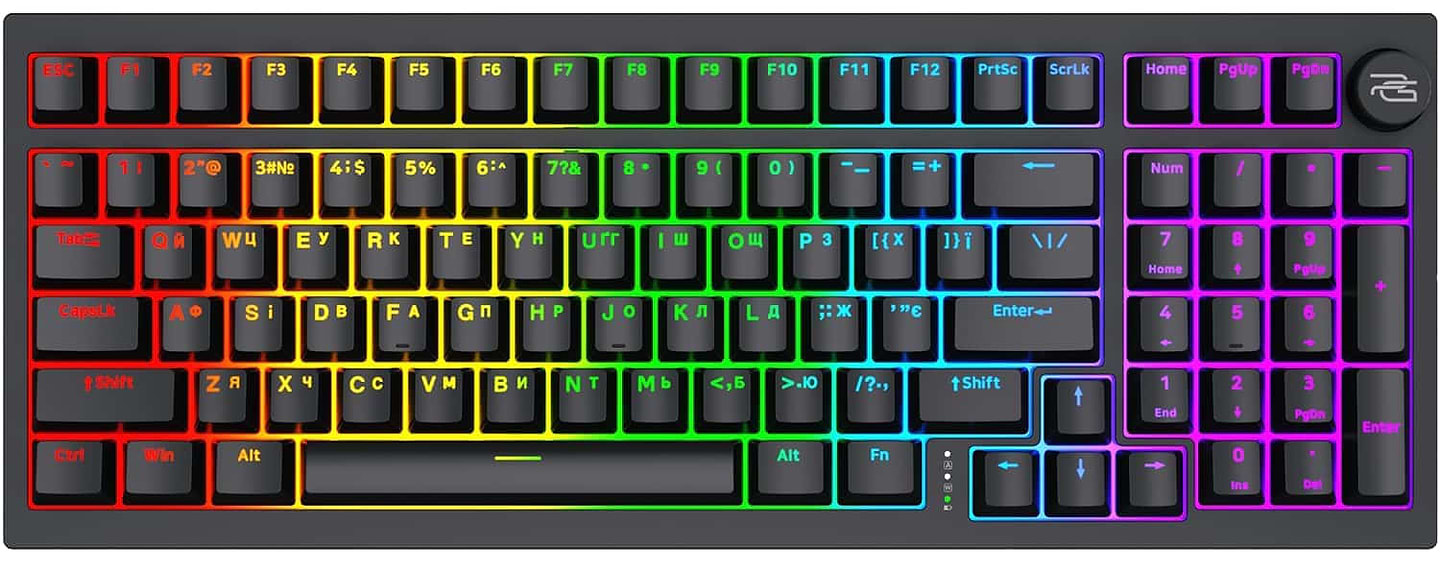 Купити Клавіатура бездротова ігрова Proove Gaming Slicker Pro (Ukraine Layout) Black (WKSLP0022401) - Фото 1 Клавіатура бездротова ігрова Proove Gaming Slicker Pro (Ukraine Layout) Black (WKSLP0022401) - Фото 1