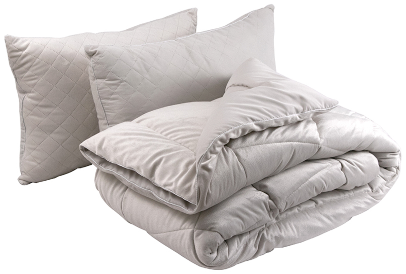 Набір ковдра євро + 2 подушки Руно 200х220 + 50х70 (925.55_Soft Pearl) - Фото 1