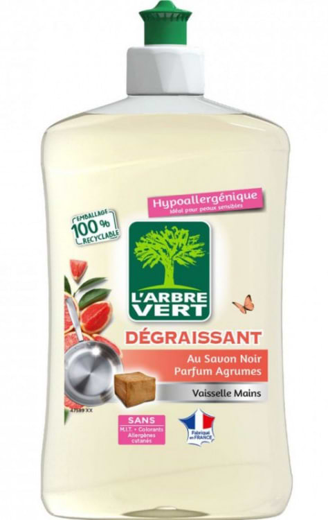 Фото - Средство для ручного мытья посуды L'Arbre Vert Антижир 500 мл (3450601037030) Фото - Средство для ручного мытья посуды L'Arbre Vert Антижир 500 мл (3450601037030)