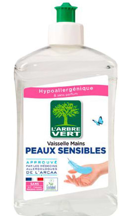 Средство для ручного мытья посуды L'Arbre Vert Чувствительная кожа 500 мл (3450601046995)