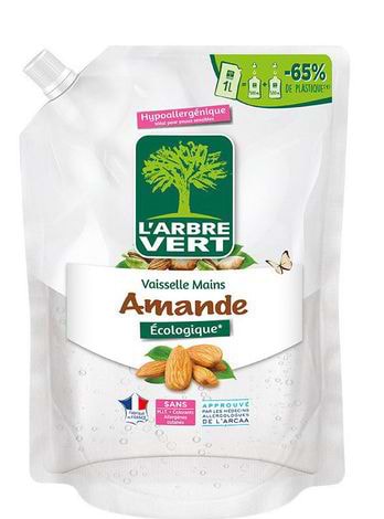 Средство для ручного мытья посуды L'Arbre Vert Миндаль Запасной блок 1 л (3450601047053)