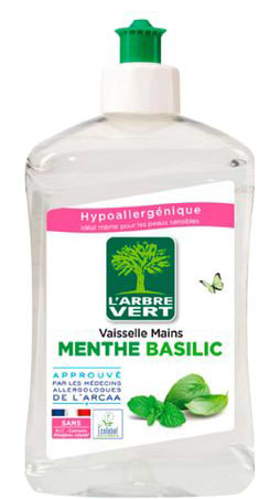 Средство для ручного мытья посуды L'Arbre Vert Мятный Базилик 500 мл (3450601047114)