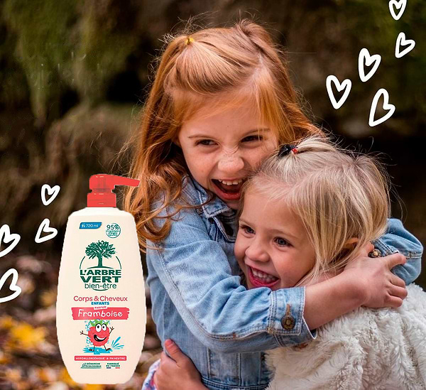 Фото - Гель для душа дитячий L'Arbre Vert з малиновим екстрактом 720 мл (3450601100444)