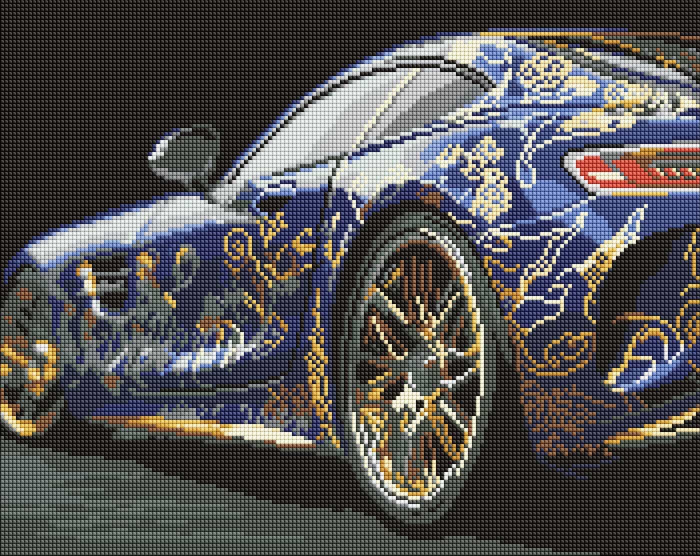 Алмазная живопись Ideyka Изысканная машина 40х50 см (AMO8183)