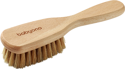 Щетка для детских волос BabyOno деревянная с натуральной щетиной средней мягкости (1655)