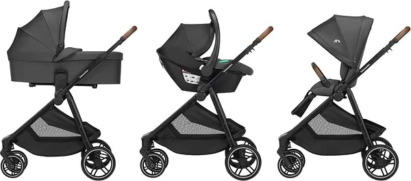 Фото - Коляска универсальная 3 в 1 Bebe Confort LUVIA TRIO Mineral Graphite