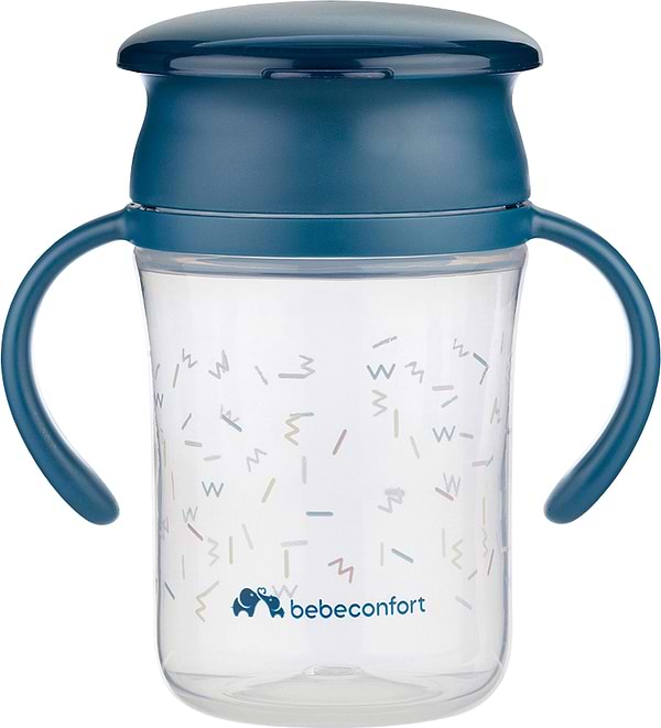 Фото - Чашка-непроливайка дитяча Bebe Confort Glow Blue 280 ml Фото - Чашка-непроливайка дитяча Bebe Confort Glow Blue 280 ml