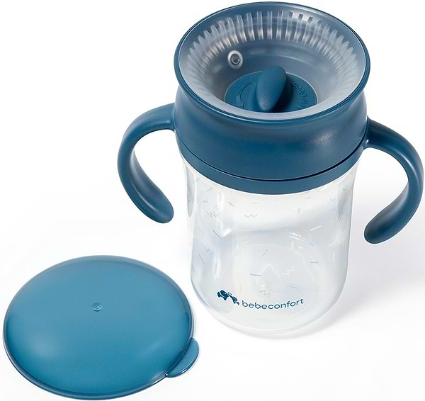 Фото - Чашка-непроливайка дитяча Bebe Confort Glow Blue 280 ml