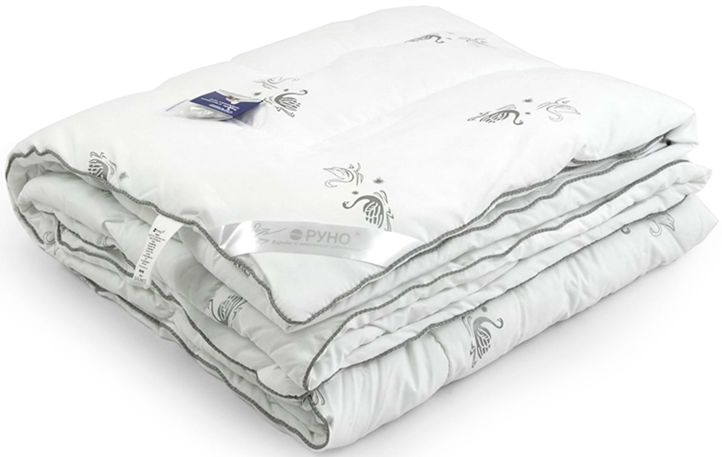 Купити Ковдра демісезонна двоспальна Руно 172х205 зі штучного лебединого пуху (316.52_Silver Swan_demi) - Фото 1 Ковдра демісезонна двоспальна Руно 172х205 зі штучного лебединого пуху (316.52_Silver Swan_demi) - Фото 1