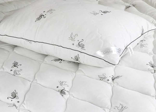 Фото - Одеяло демисезонное двуспальное Руно 172х205 из искусственного лебединого пуха (316.52_Silver Swan_demi)