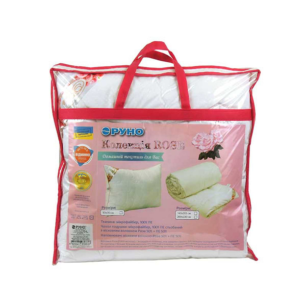 Фото - Одеяло демисезонное полуторное Руно 140х205 с волокном (321.52Rose)