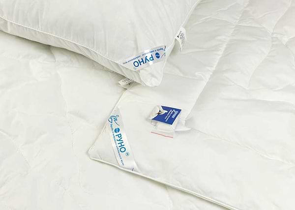 Фото - Ковдра зимова двоспальна Руно 172х205 зі штучного лебединого пуху (316.139ЛПУ)