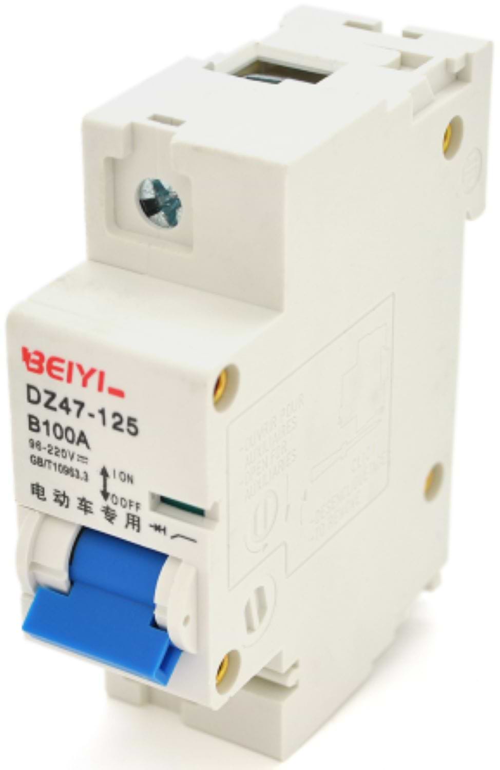 Релейный выключатель BEIYI DZ47-1P-125A, B100A, 96-220V