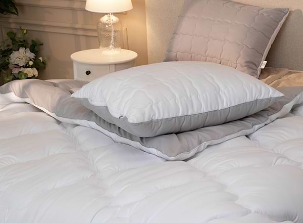 Фото - Ковдра зимова двоспальна Руно 172х205 силіконова (316.52_Grey White)