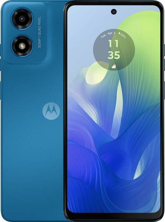 Смартфон Motorola G04s 4/128Gb Satin Blue - Фото 1