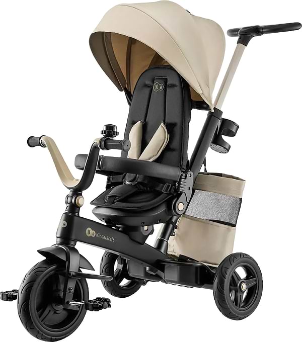 Фото - Трёхколёсный велосипед Kinderkraft Easytwist Beige (KREASY00BEG0000) Фото - Трёхколёсный велосипед Kinderkraft Easytwist Beige (KREASY00BEG0000)