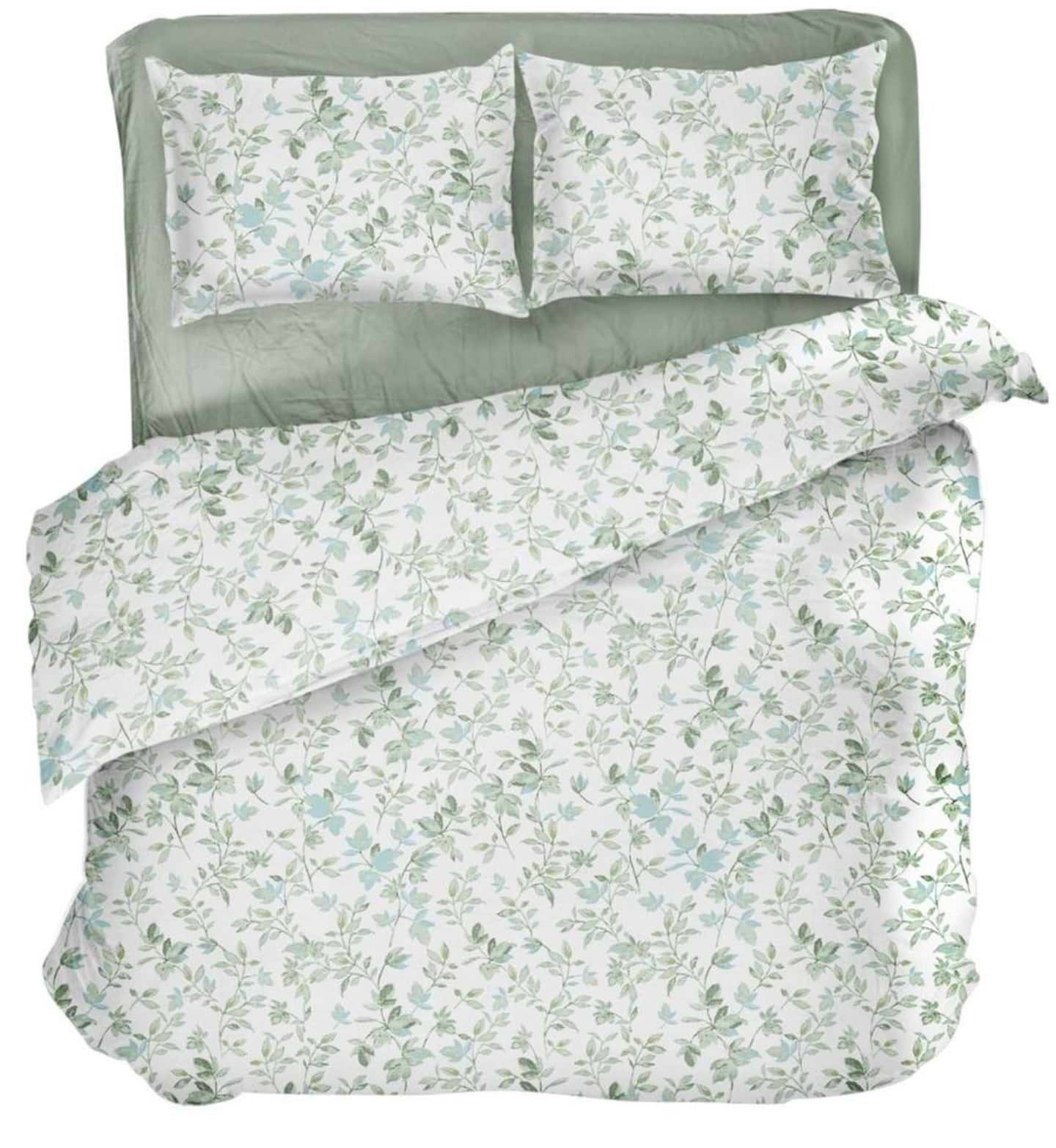 Комплект постільної білизни DAISY мікрофібра Green Leaves 175х215 (4820288221906) - Фото 1