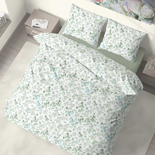 Фото - Комплект постельного белья DAISY микрофибра Green Leaves 145х215, 1 нав. (4820288221890)