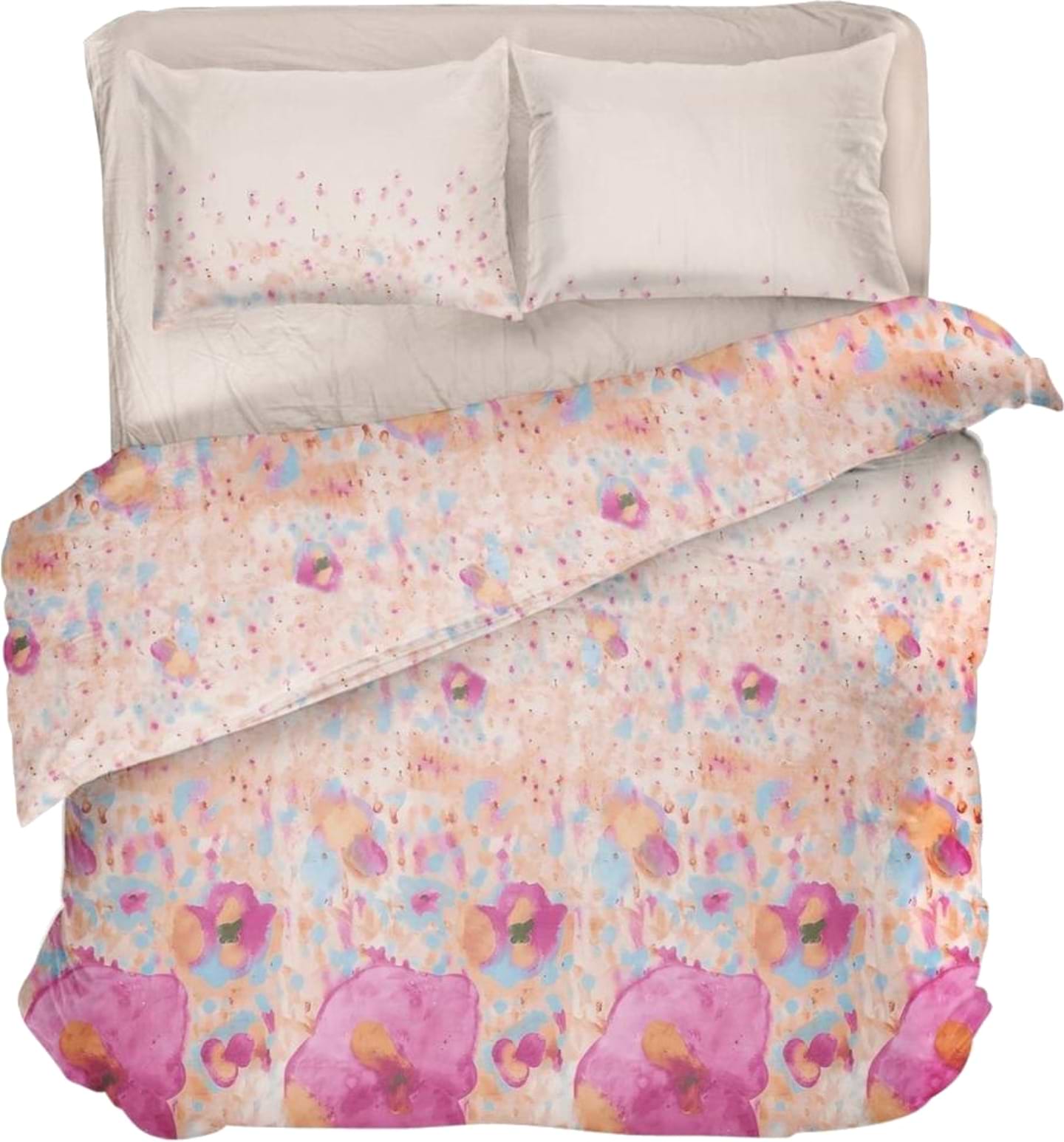 Комплект постільної білизни DAISY мікрофібра Pink Flower 175х215 (4820288222248) - Фото 1