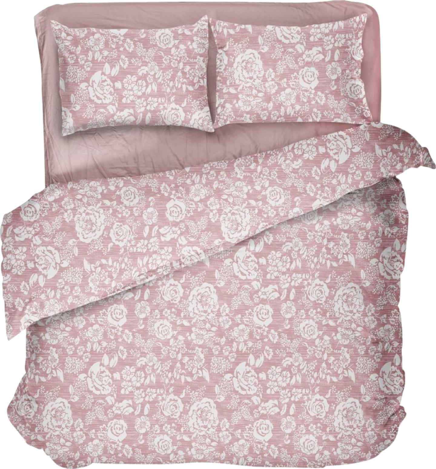 Комплект постільної білизни DAISY мікрофібра Provance coral 200х215 (4820190496997) - Фото 1