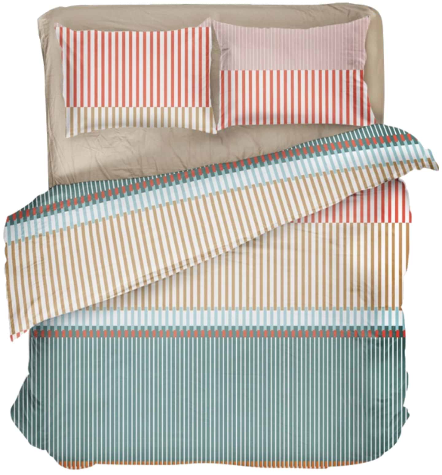 Комплект постільної білизни DAISY мікрофібра Geostripe 175х215 (4820288221999) - Фото 1