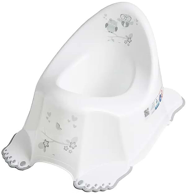 Фото - Горщик дитячий Tega Baby Сова з антиковзаючою гумою Білий (SO-001-103)