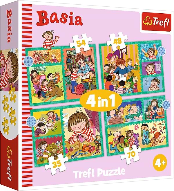 Фото - Пазлы (3-4 года) Trefl "Приключения" / Семья Бази (4в1)(34606)