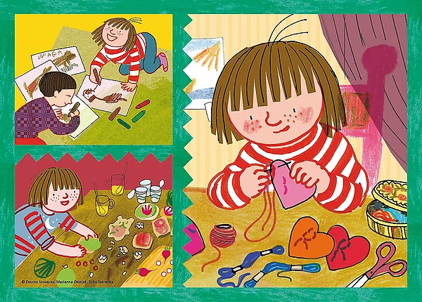 Фото - Пазлы (3-4 года) Trefl "Приключения" / Семья Бази (4в1)(34606)