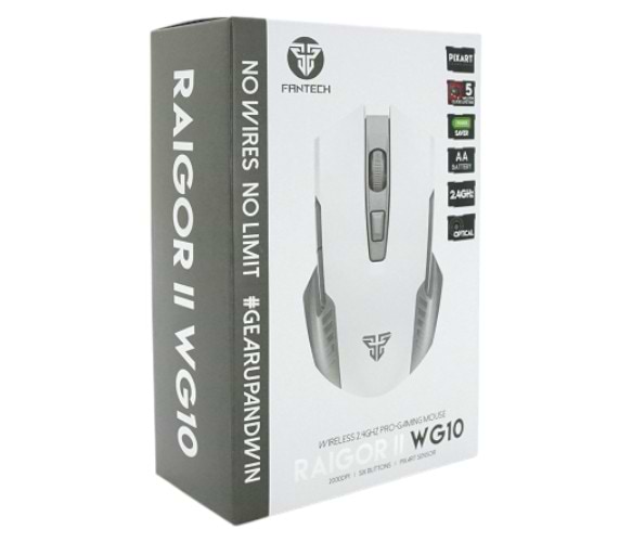 Фото - Миша бездротова ігрова Fantech WG10 RAIGOR II White (WG10RAIGORII-Wh)