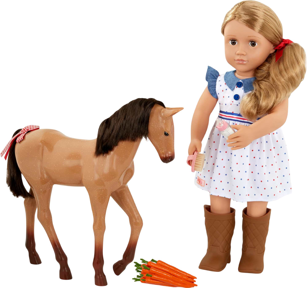Лялька Our Generation Шеллі з лошам Аппалуза та аксесуарами 46 см (BD31447Z) - Фото 1