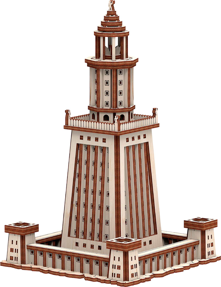 3D пазлы Mr.Playwood Александрийский Маяк механический 169 дет. (10409)