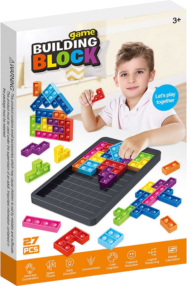 Фото - Настільна гра (3-4 роки) BUILDING BLOCK GAME тетріс - антистрес (BB-01) Фото - Настільна гра (3-4 роки) BUILDING BLOCK GAME тетріс - антистрес (BB-01)
