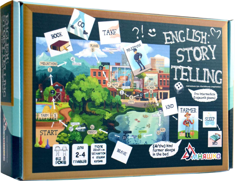 Настільна гра (8+) Умняшка English storytelling (2101) - Фото 1