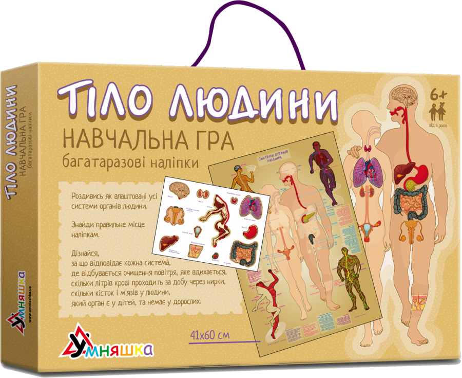 Купити Настільна гра (5-7 років) Умняшка Тіло людини укр. (КП-004у) - Фото 1 Настільна гра (5-7 років) Умняшка Тіло людини укр. (КП-004у) - Фото 1