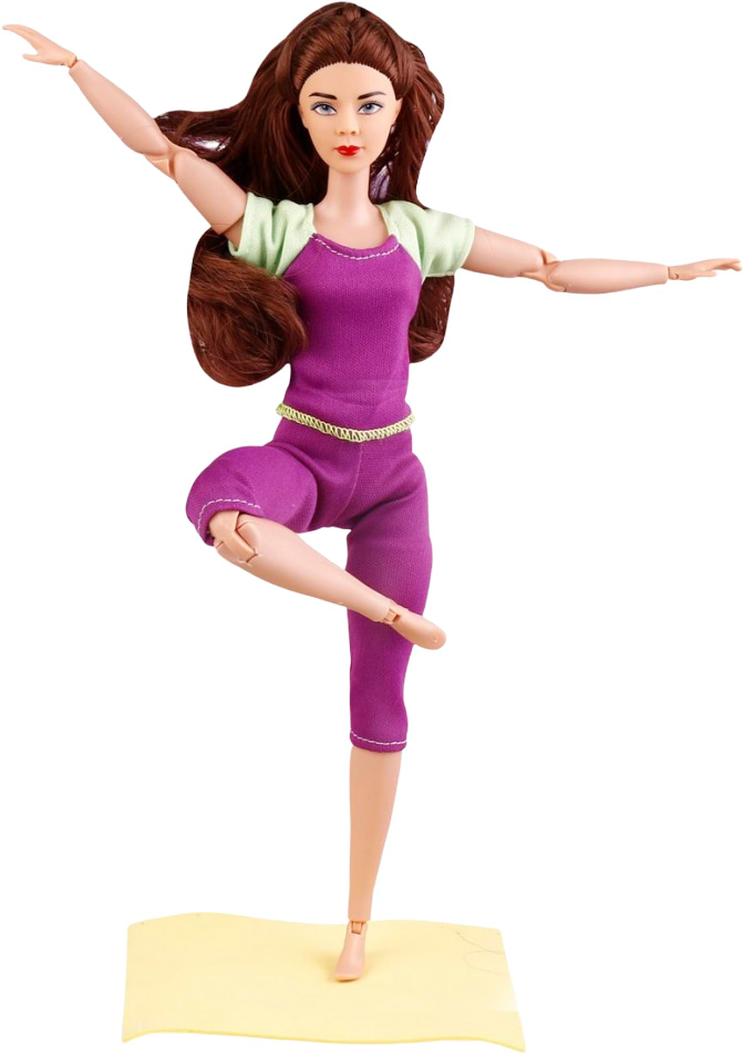 Коллекционная кукла DO йогиня с ковриком и мячом 29 см (JJ8677Q)