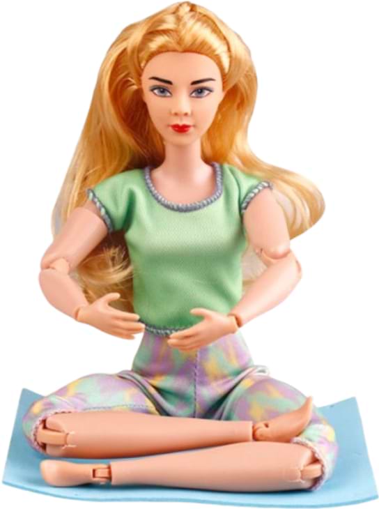 Колекційна лялька DO йогиня з килимком 29 см (JJ8675-1Q) - Фото 1