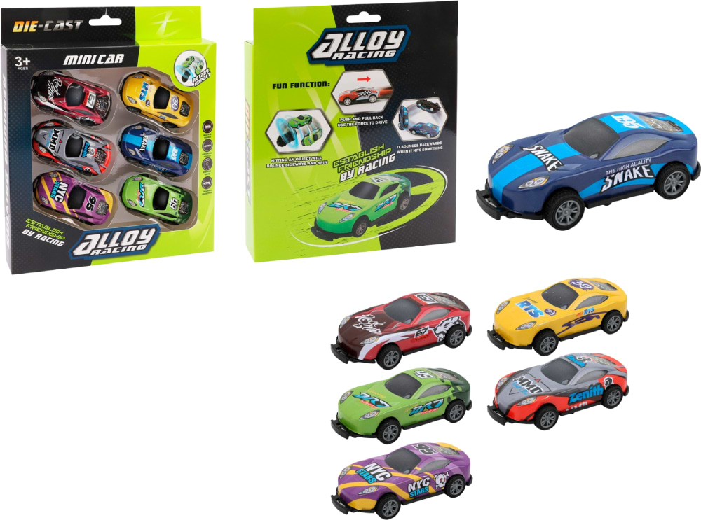 Купить Автотранспорт ALLOY RACING Набор Трюковых инерционных машинок прыгающих 6 шт. (U212-42A) - Фото 1 Автотранспорт ALLOY RACING Набор Трюковых инерционных машинок прыгающих 6 шт. (U212-42A) - Фото 1